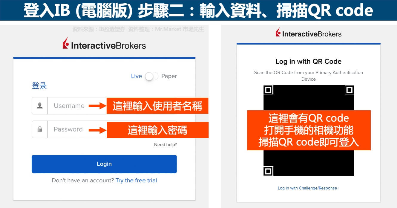 登入IB-電腦版-步驟二
